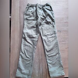 Mini Biden Boys Casual Pull on Straight leg Olive Pants; Size 10